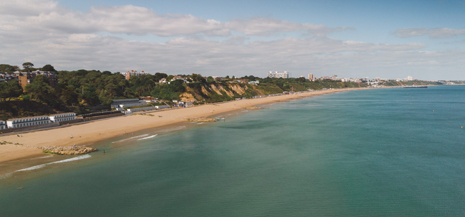 Coast view of sea and beach